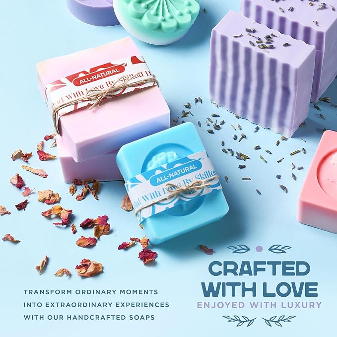 Soap Making Kit with Melt & Pour Base, Cutting Box, Fragrances - Image 7