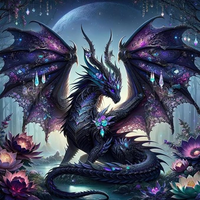 Dragon Stamped Cross Stitch Kits by Unknown