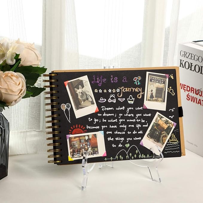 HESTYA 6 Pack Acrylic Easel Stand, Display Stand, Plate Holder - Image 4