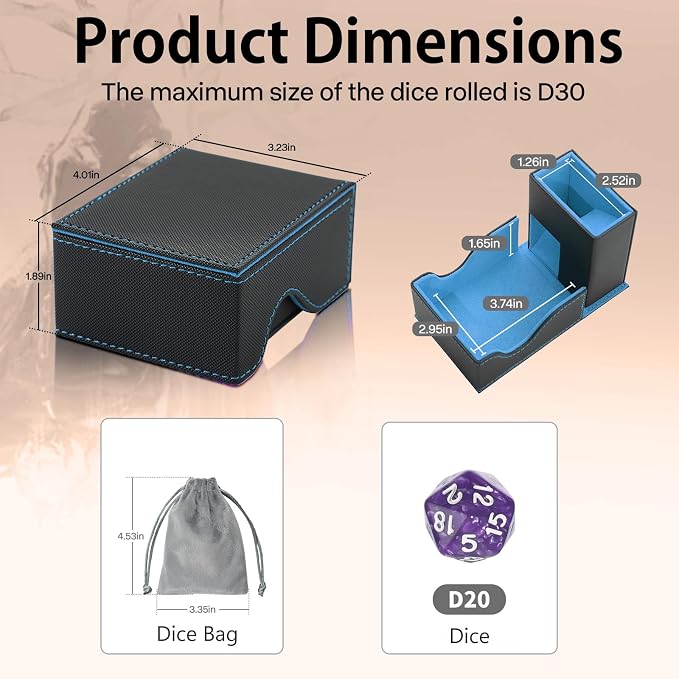 Dice Tower and Tray, Foldable Portable Dice Rolling Tower, Dice Roller Accessory - Image 5