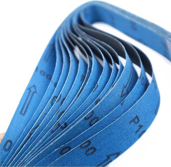 1x30 Knife Sharpening Sanding Belts Kit,1000 Fine Grit Silicon Carbide Belt Sander Belts for Metal Woodworking Wet Dry Polishing,15-Pack