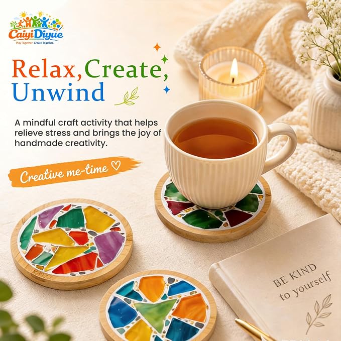 CaiyiDiyue 6 Sets DIY Glass Mosaic Tiles - Image 5