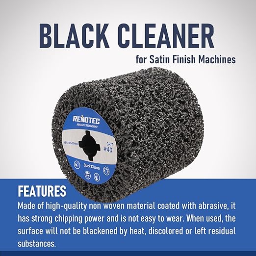 4" Black Cleaner & Burnishing Wheel Pro Pack, 100x100mm, Grit 40/80/120/180