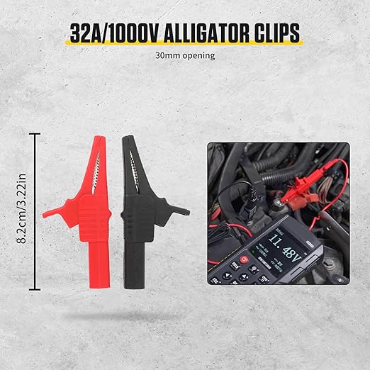 68PCS Automotive Circuit Test Lead Kit, Multimeter Test Leads Set with Electrical Breakout Leads Terminals, Alligator Clips, Needle Probes & Banana Plug Adapters