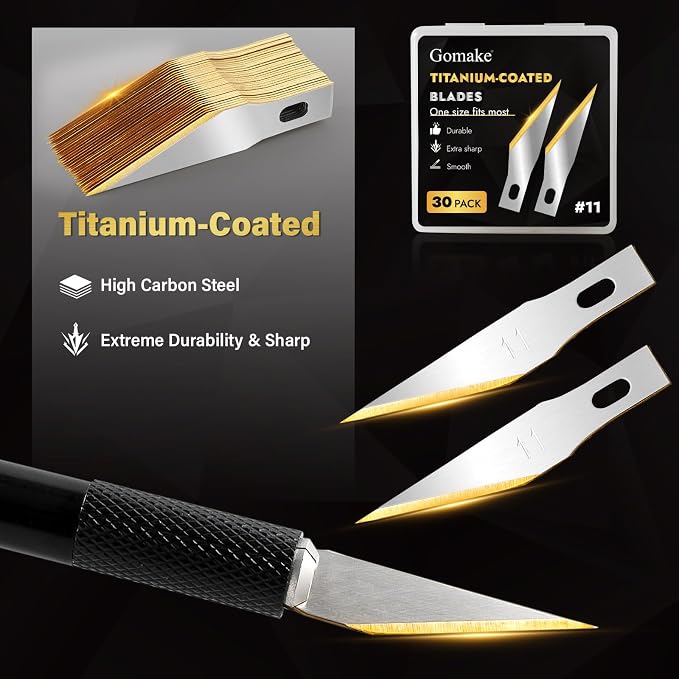 Gomake Exacto Knife Set 2PCS Precision Hobby Knife - Image 3