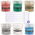 Ranger Metallic Embossing Powder Set, Embossing Powder Spoons, Frosted Crystal by Unknown