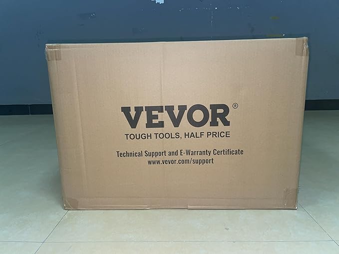 VEVOR Drain Cleaning Machine 100FT x 3/8 Inch, Sewer Snake Machine Auto Feed, Drain Auger Cleaner with 4 Cutter & Air-Activated Foot Switch for 2" to 4" Pipes, Orange, Black