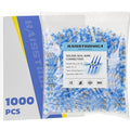 haisstronica 1000PCS Blue Solder Seal Wire Connectors, 16-14 AWG Marine Grade Waterproof Electrical Butt Terminals