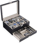 ProCase Watch Box, 10 Slot Watches Display Case by ProCase