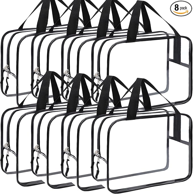 8 Packs XL Toy Storage Bags, Reusable Clear PVC Board Game Storage, Toy Storage by YOPCDJ