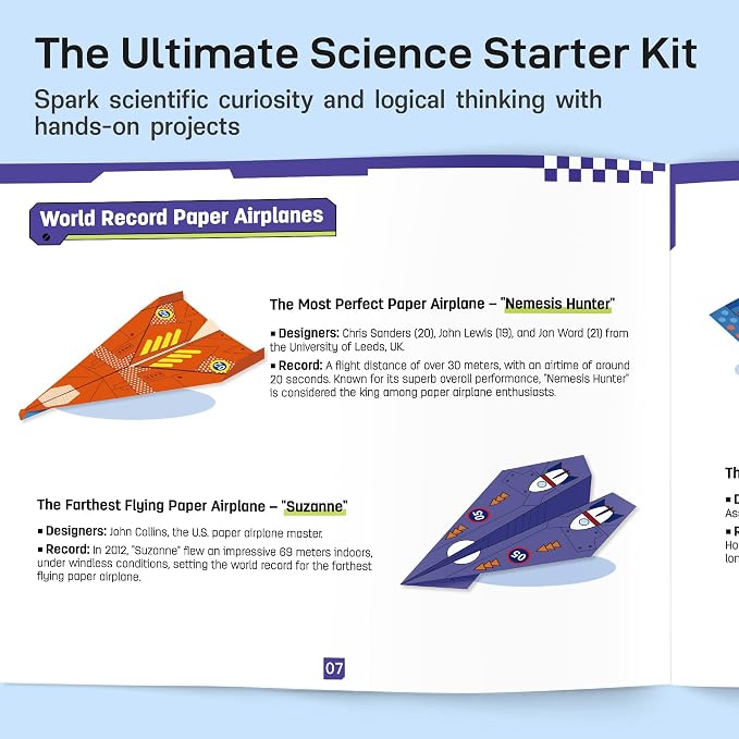 Leven DIY Paper Airplane Book, 16 Creative Folding Paper Planes - Image 6