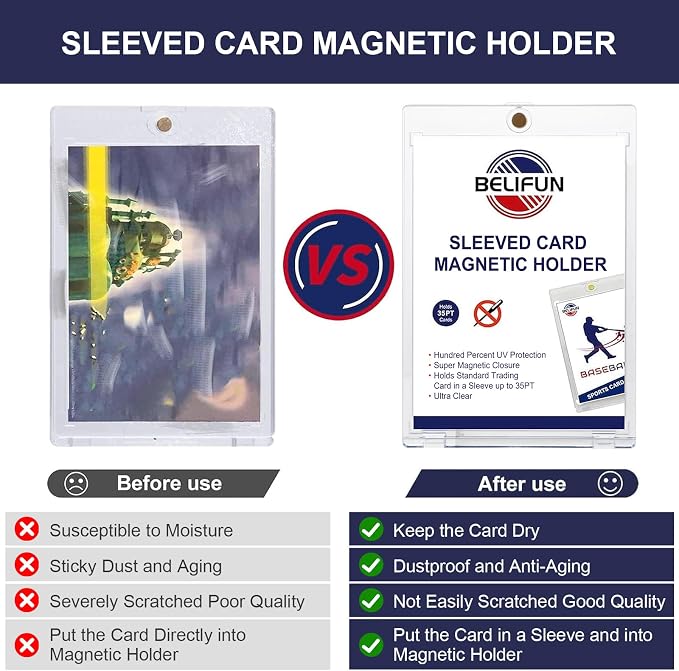 20-Pack One Touch Sleeved-Card Magnetic-Holders - Image 3