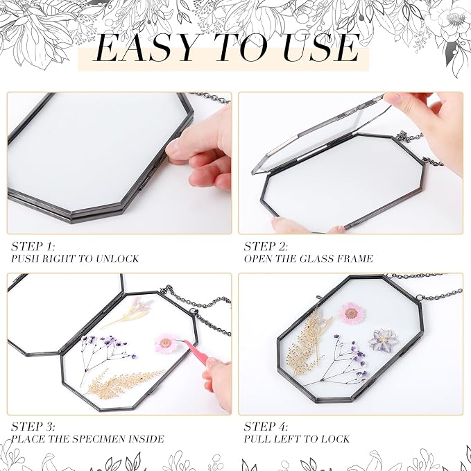 Qunclay 2 Pcs Double Glass Frame - Image 4