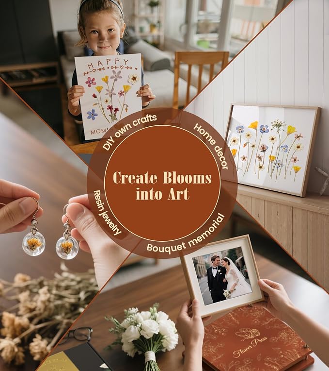 Wakhow Flower Press Kit – 11" x 11" Large Wooden Flower Presser - Image 7