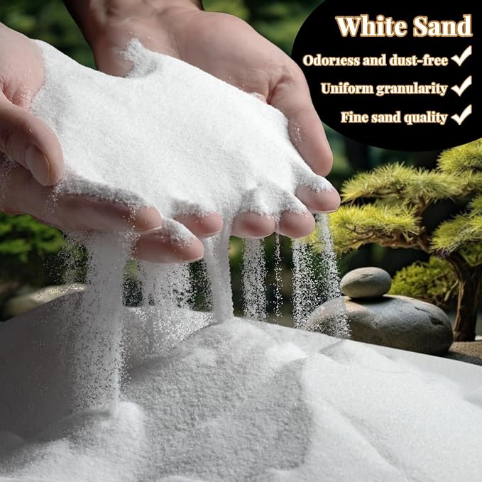 RAINFLOW 15 OZ Fine White Sand for Crafts - Image 2