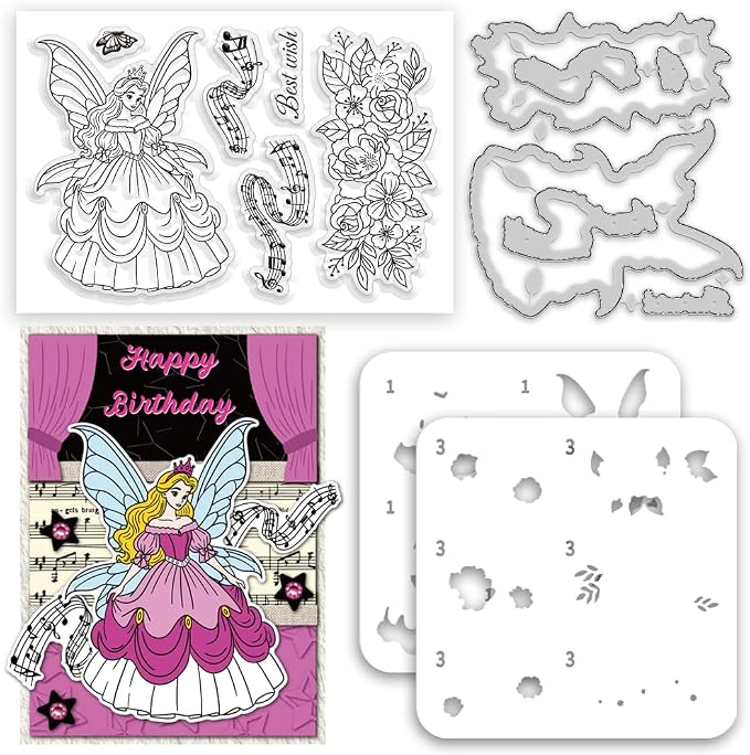 Fairy Dance Clear Stamps and Dies by ACRNIGHEET
