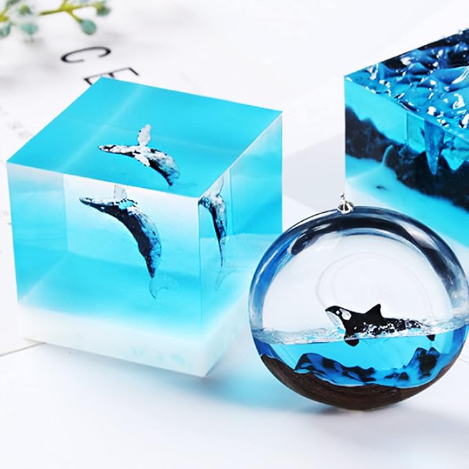 Woohome 12 PCSJewelry Making Supplies Resin Mould Filler, 3D Mini Jellyfish - Image 3