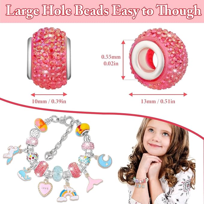 Cludoo Large Hole Glass Beads for Jewelry Making - Image 4