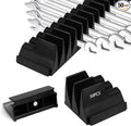 50 pcs Magnetic Modular Wrench Organizers for Tool Drawers, Black Tool Organizers- Wrench Rack with Metric & SAE Labels, Customizable Magnet Tool Storage Holder Festival for Mechanics