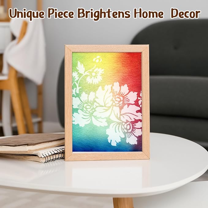 Threlaco 8 Pack Monoprinting Print Plates 6 x 6 Inch Reusable Silicone Plate - Image 6