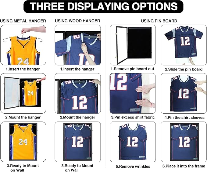 IHEIPYE Jersey Frame Display Case 3 Pack - Image 5