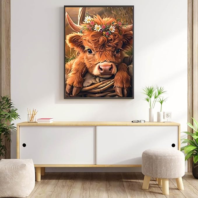 Highland Cow Diamond Painting Kits - Image 4