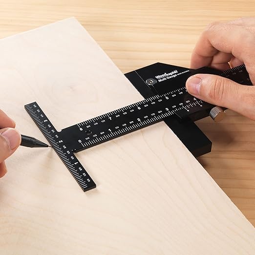 Scriber Gauge 26 Inch – Extra Long Measuring and Marking Ruler, Layout and Joinery Gauge, CNC Aluminum Square Tool for Woodworking, Carpentry, Framing, DIY Projects (New Version)