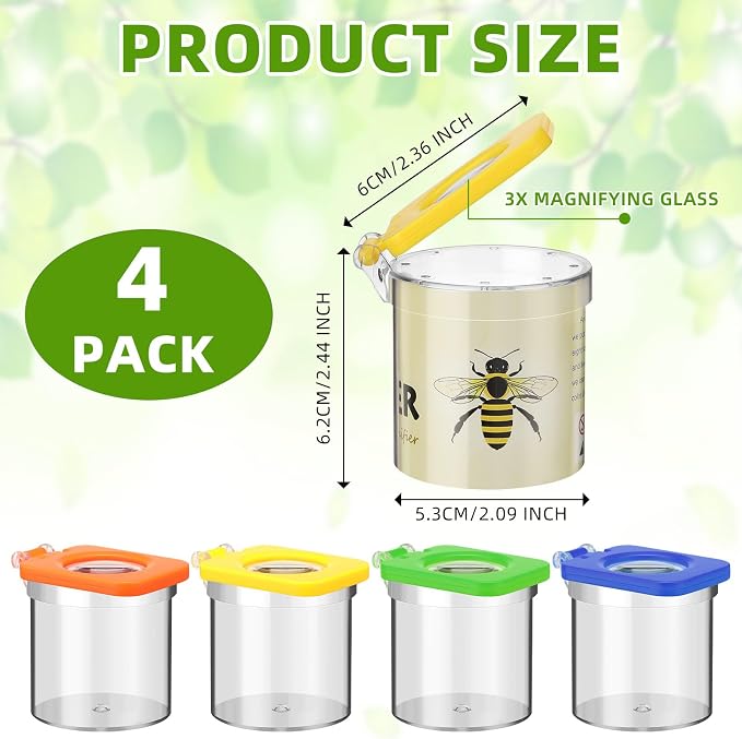 Halloscume 4 Pcs Insect Bug Viewer - Image 2