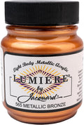 Jacquard Lumiere 2.25oz Fabric Paint Metallic Bronze by Jacquard
