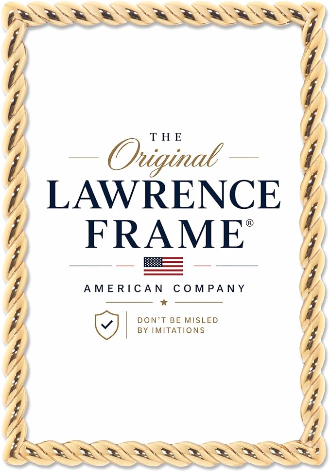 Lawrence Frames 4x6 Golden Rope Picture Frame - Image 2