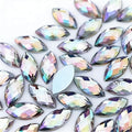 100 Pcs 15x7mm AB Colorful Jewels Gems Rhinestones by UYTRDVG