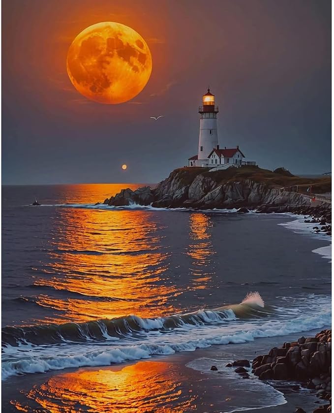 Fountor Moon Paint by Numbers Kit by Fountor