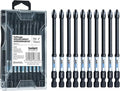 toolant 4 Inch Phillips Bit#2 Magnetic Anti Slip Impact Screwdriver Bits Set,10pcs Insert S2 Steel PH2 Driver Dit Set with CNC Machined Tips for Power Drill