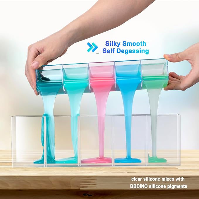 BBDINO Silicone Mold Making Kit 30A 4.4 lbs Translucent, High Strength Liquid - Image 7