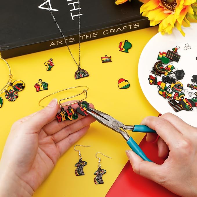 MARFOREVER Juneteenth Charms, Celebrate Black Freedom Charm Pendants - Image 4