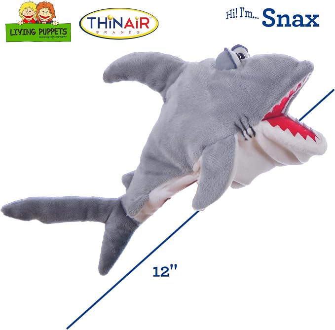 Living Puppets 12-Inch Friendly Shark Hand Puppet - Image 2