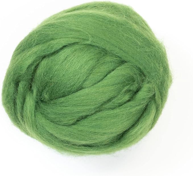 Colored Natural Wool roving, 8 OZ. Best Wool by Kondoosnaturalfibers
