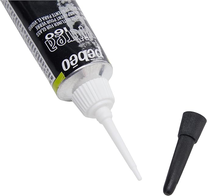 PEBEO Vitrea 160 Glass Paint Outliner, 0.67 Fl Oz, Ink Black - Image 6