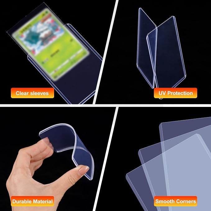 1000 Card Sleeves, Hard Plastic Card Protectors - Image 4