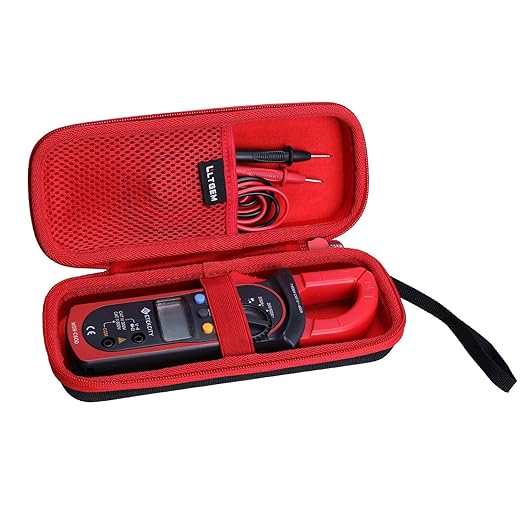 LTGEM EVA Hard Case for Digital Clamp Multimeter Voltage Tester, Compatible with AstroAI 4000 or 2000 Counts/Etekcity MSR-C600/Proster 6000 Counts/KAIWEETS HT206D clamp Meter。