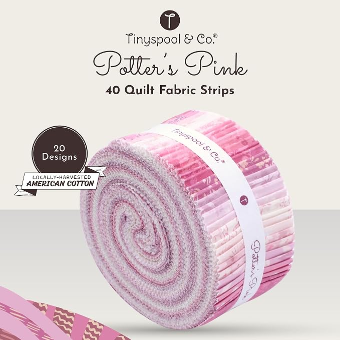Tinyspool & Co.'s Twirlie Roll 40 Precut Quilting Fabric Strips - Image 2