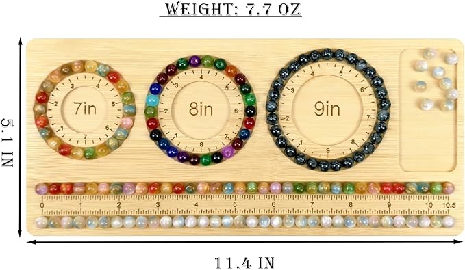 Petoysoso Bead Boards for Jewelry Making, Bamboo Beading Board for Jewelry - Image 2