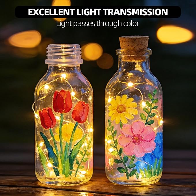 Colorful Acrylic Glass Paint Set - Image 2