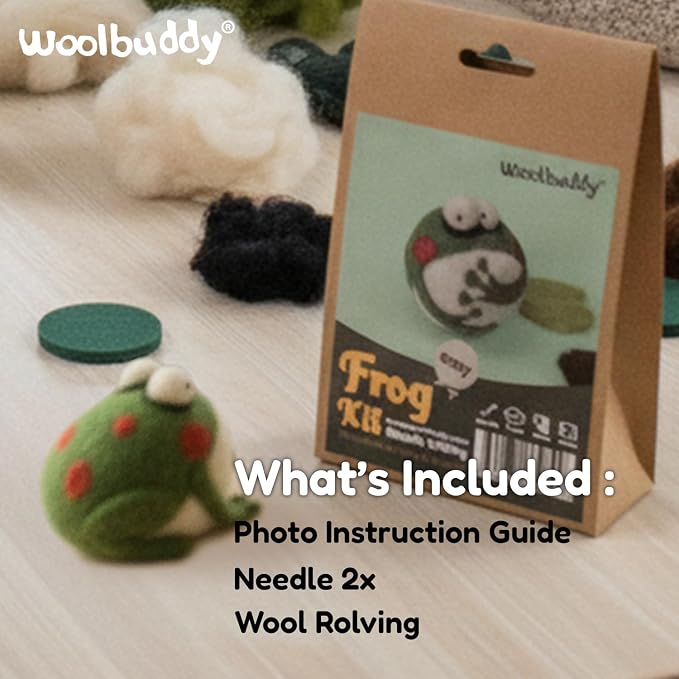 Woolbuddy Needle Felting Kit for Beginner Adults, Starter Set - Image 3