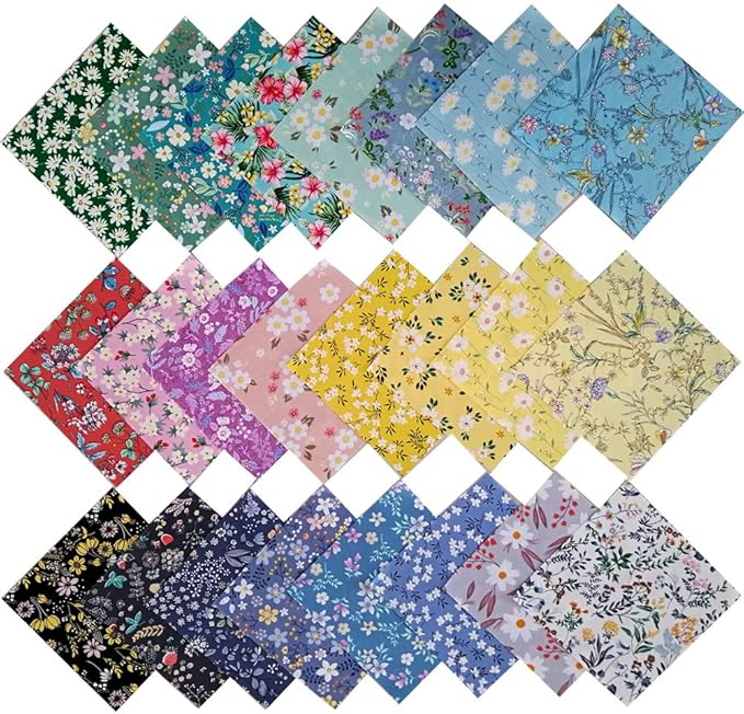 8"x8" 25pcs Cotton Fabric Squares - Image 3