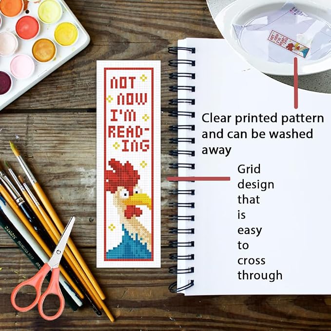 ORIGACH 6 Pcs Cross Stitch Bookmark Kit - Image 3