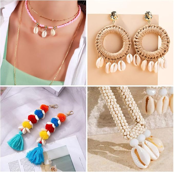 Pandahall 120-150pcs/box White Natural Spiral Shell Beads Sea Shells Beach - Image 5