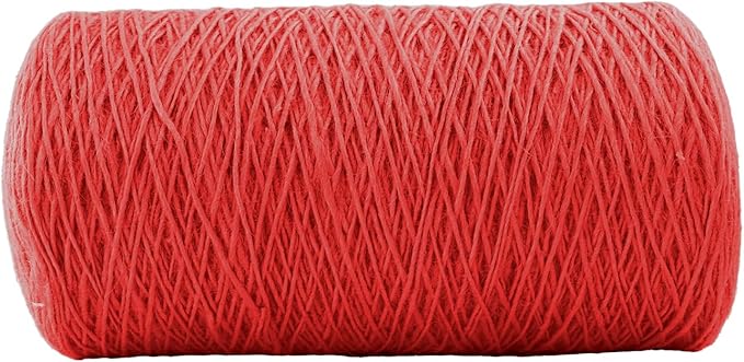 1mm x 1000 Feet Red Jute Rope, Twine for Gardening Tomato Climbing Plant Tie Floristry Crafts Gift Wrapping Packing Decor