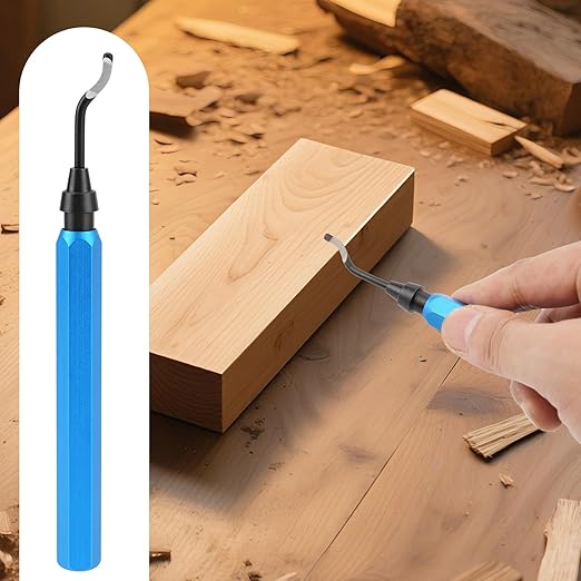Deburring Tool Set with 15 High Speed Steel Swivel Blades, Deburring Tool Ideal for Metal, Resin, Copper, Plastic, PVC Pipes, 3D Printing Burr Removal Reamer Tool