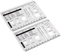 Culinary Ruler Mini Cutting Reference Template Cooking Measurement | Acrylic by UPTTHOW